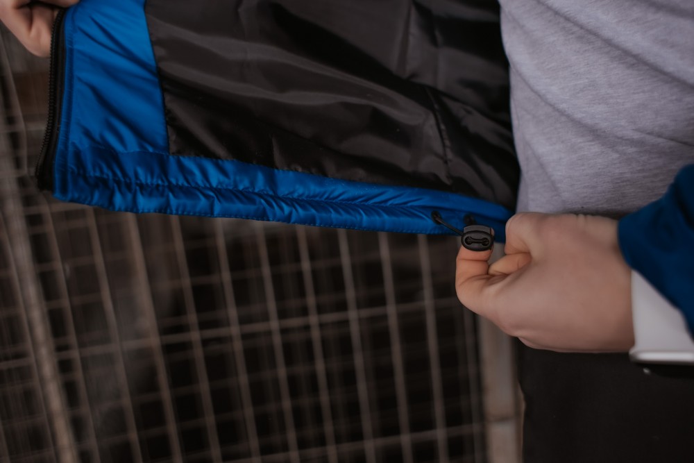 Комплект TNF куртка електрик-чорна-синя + штани TNF + барсетка TNF у подарунок!