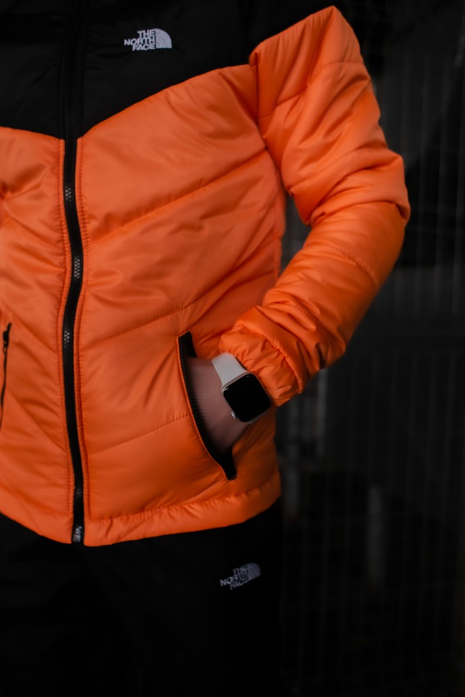 Комплект TNF куртка чорно-жовтогаряча + штани TNF + барсетка TNF в подарунок!