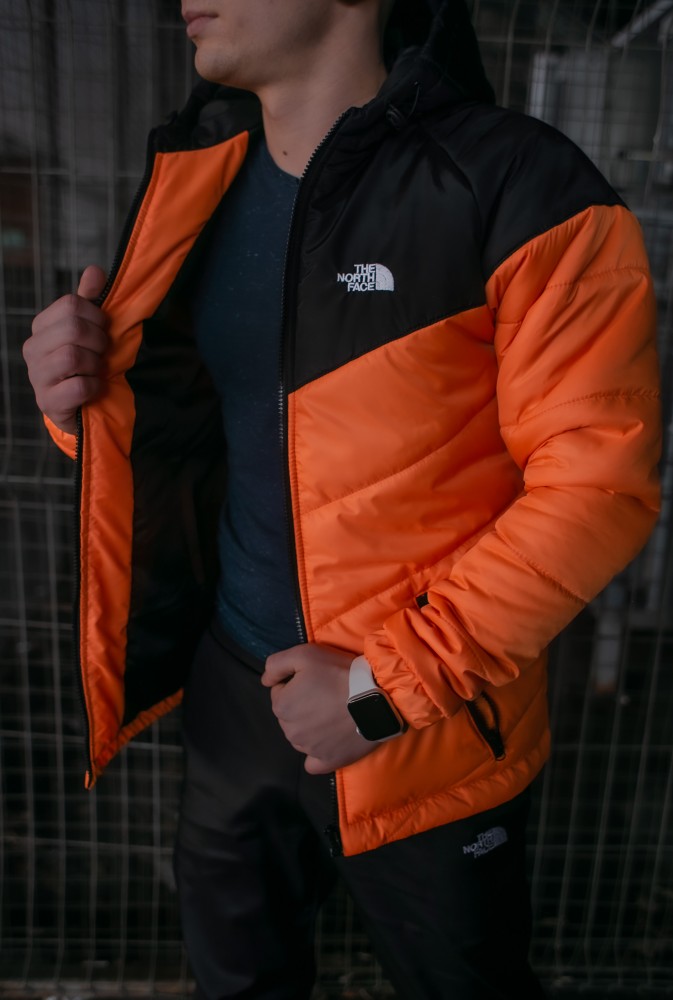 Комплект TNF куртка чорно-жовтогаряча + штани TNF + барсетка TNF в подарунок!