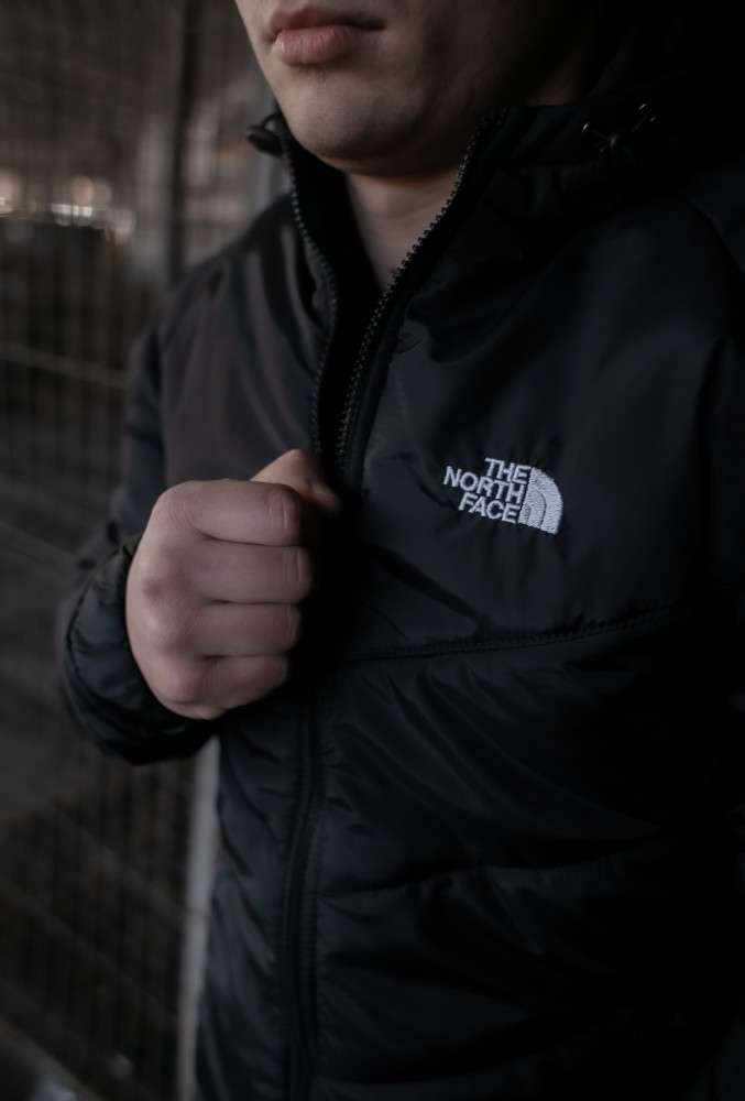 Комплект TNF чорна куртка + штани TNF + барсетка TNF в подарунок!