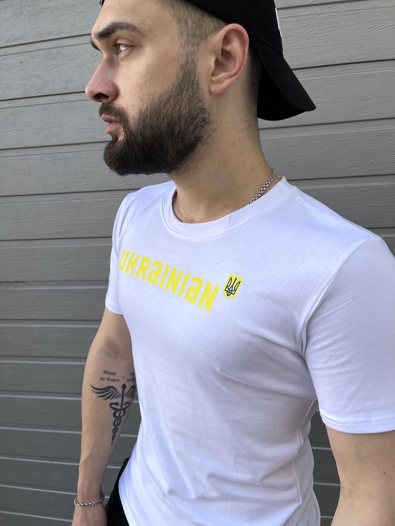 футболка Ukrainian біла