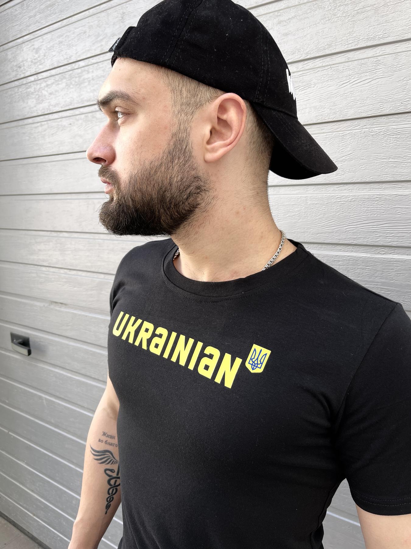 футболка Ukrainian чорна