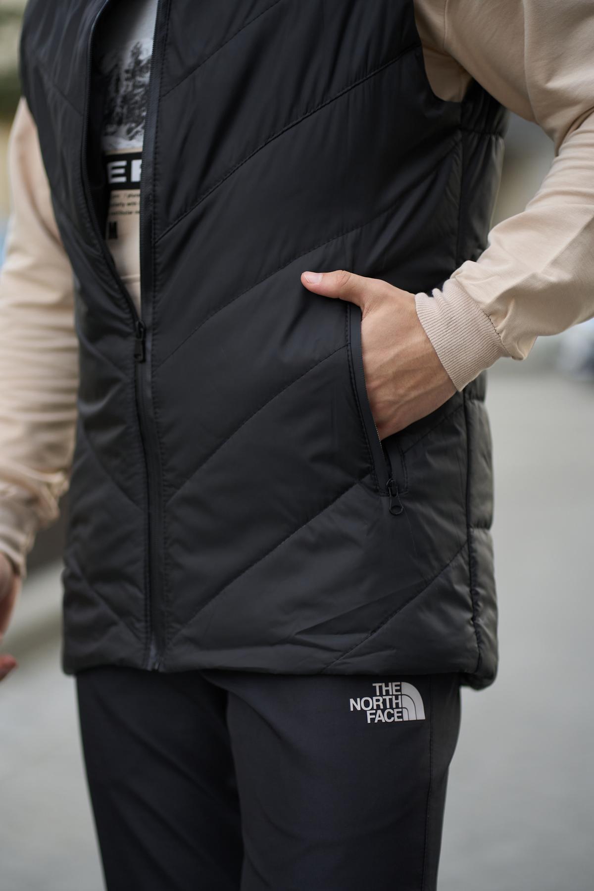 Комплект TNF 'Clip' жилетка чорна/штани president + барсетка у подарунок