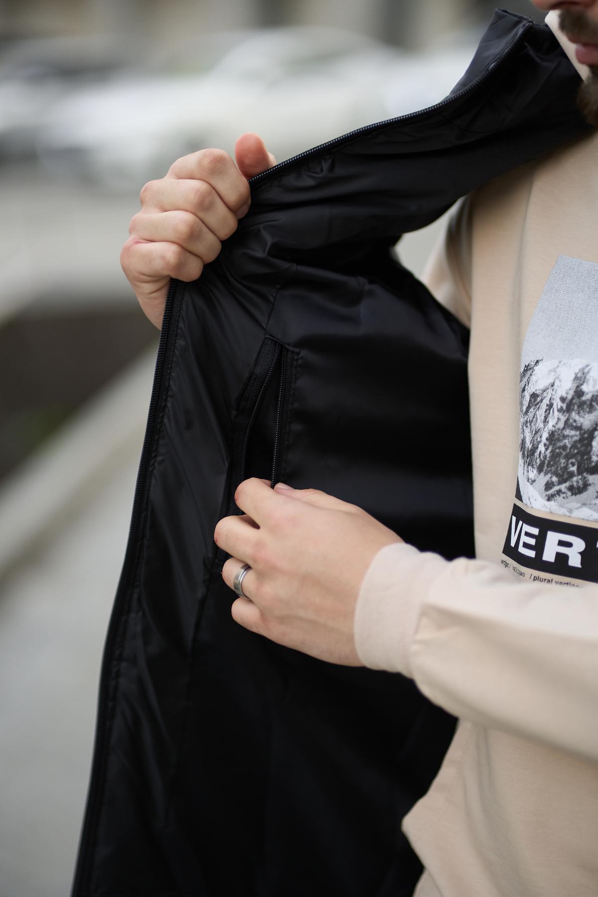 Комплект TNF 'Clip' жилетка чорна/штани president + барсетка у подарунок