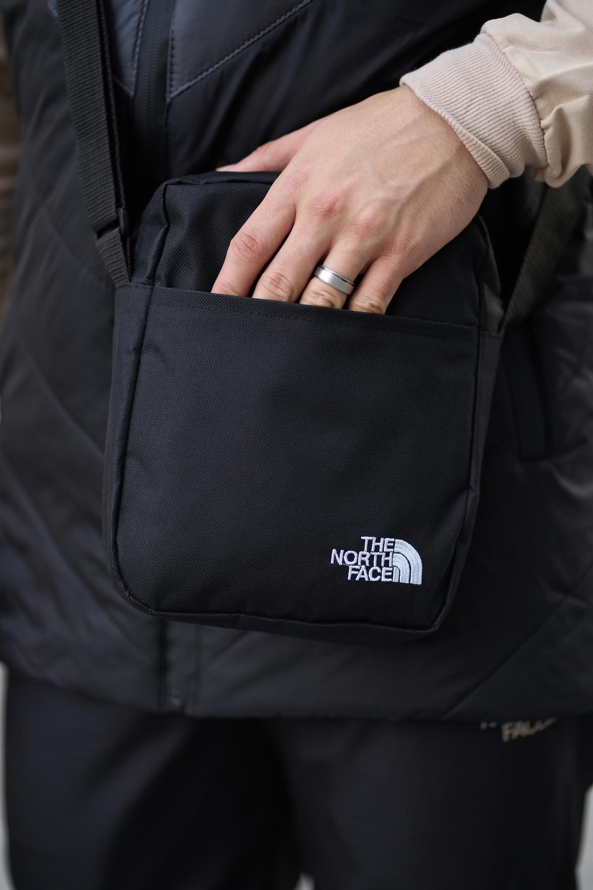 Комплект TNF 'Clip' жилетка сіро-чорна / штани president + барсетка у подарунок